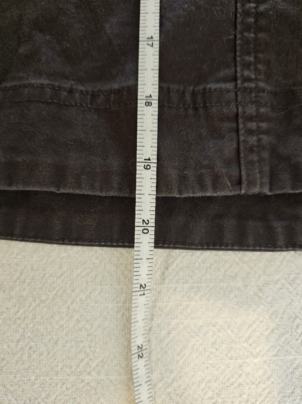 Duluth Trading Co Cotton Cargo Skort Mesh Shorts Size 16 Black - Picture 5 of 9